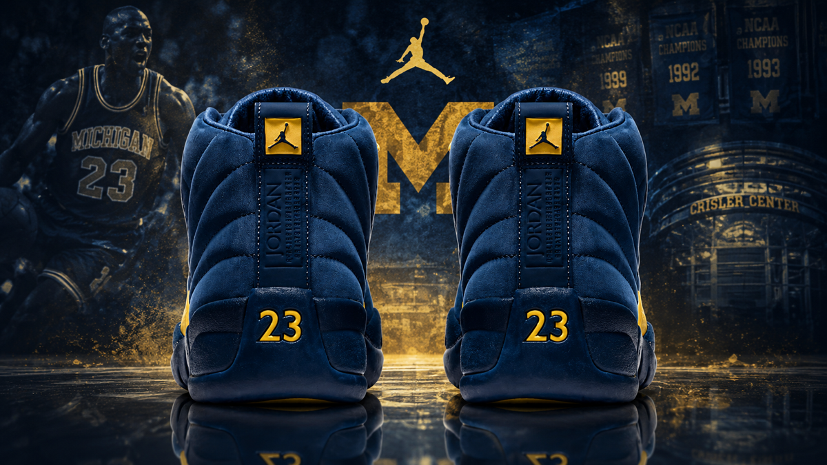 Air Jordan 12 'Michigan': Where to Buy the Navy Suede Rivalry Retro
