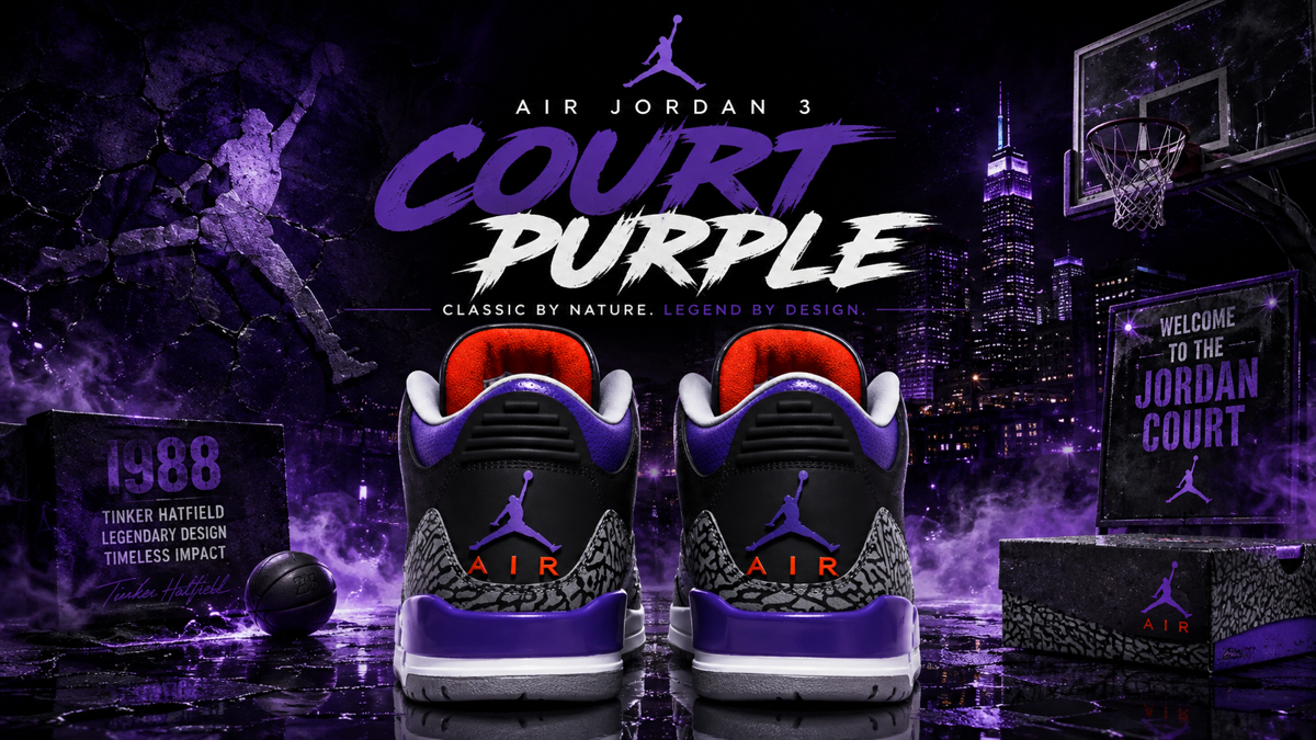 Air Jordan 3 'Court Purple' Where to Buy in 2026