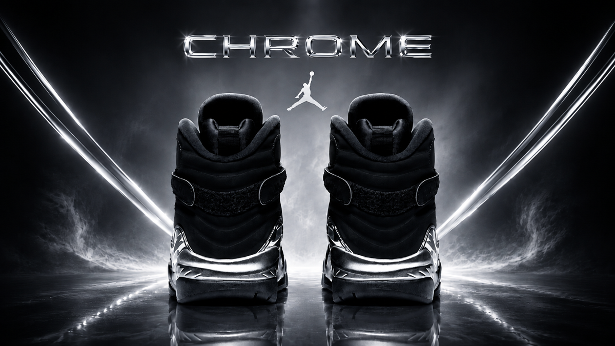 Air Jordan 8 ‘Chrome’: Where to Buy the Blacked-Out Classic on Release Day