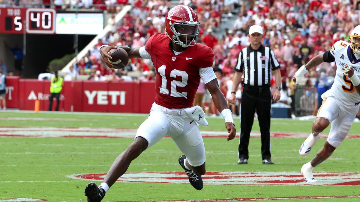 Alabama's Kalen DeBoer Reveals Concern With QB Keelon Russell After Week 1 Win