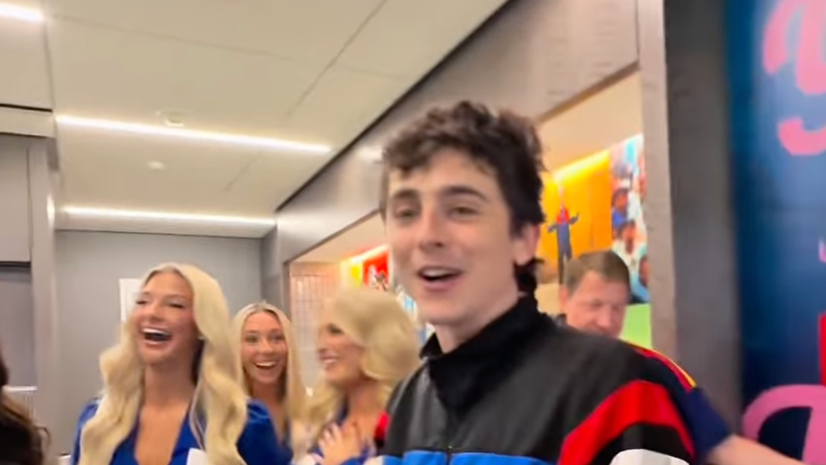Timothee Chalamet Was 'Starstruck' Meeting the Dallas Cowboys Cheerleaders at World Cup