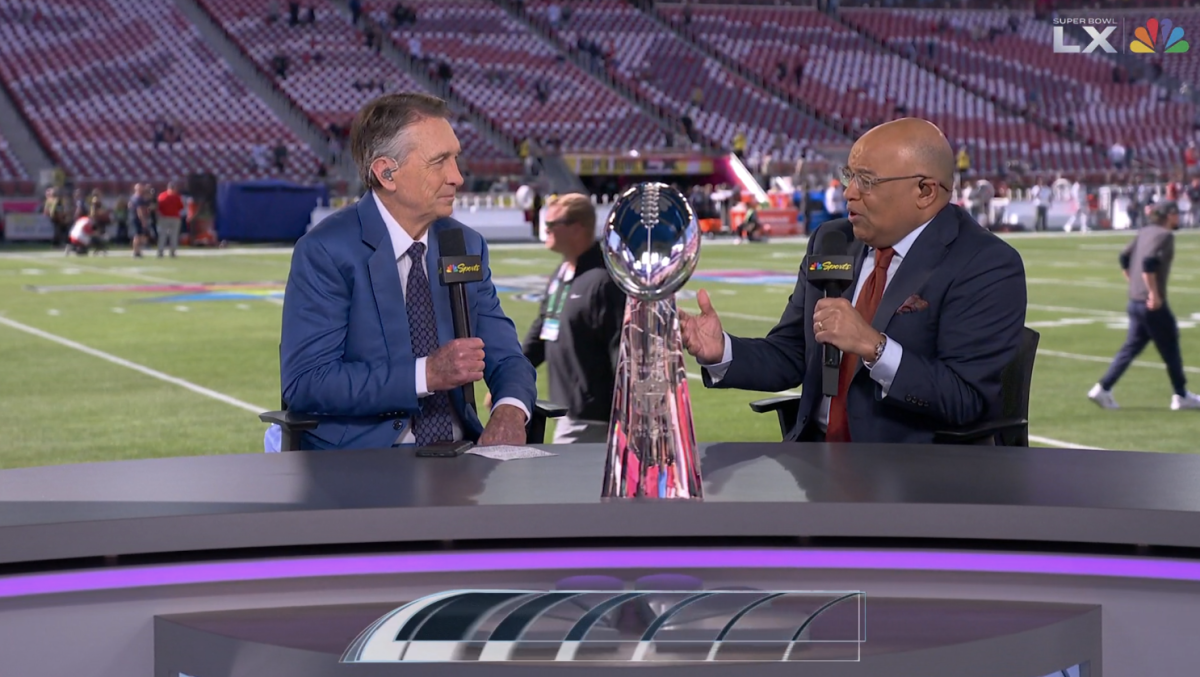 NFL Fans Worried About Cris Collinsworth's Hands At Super Bowl