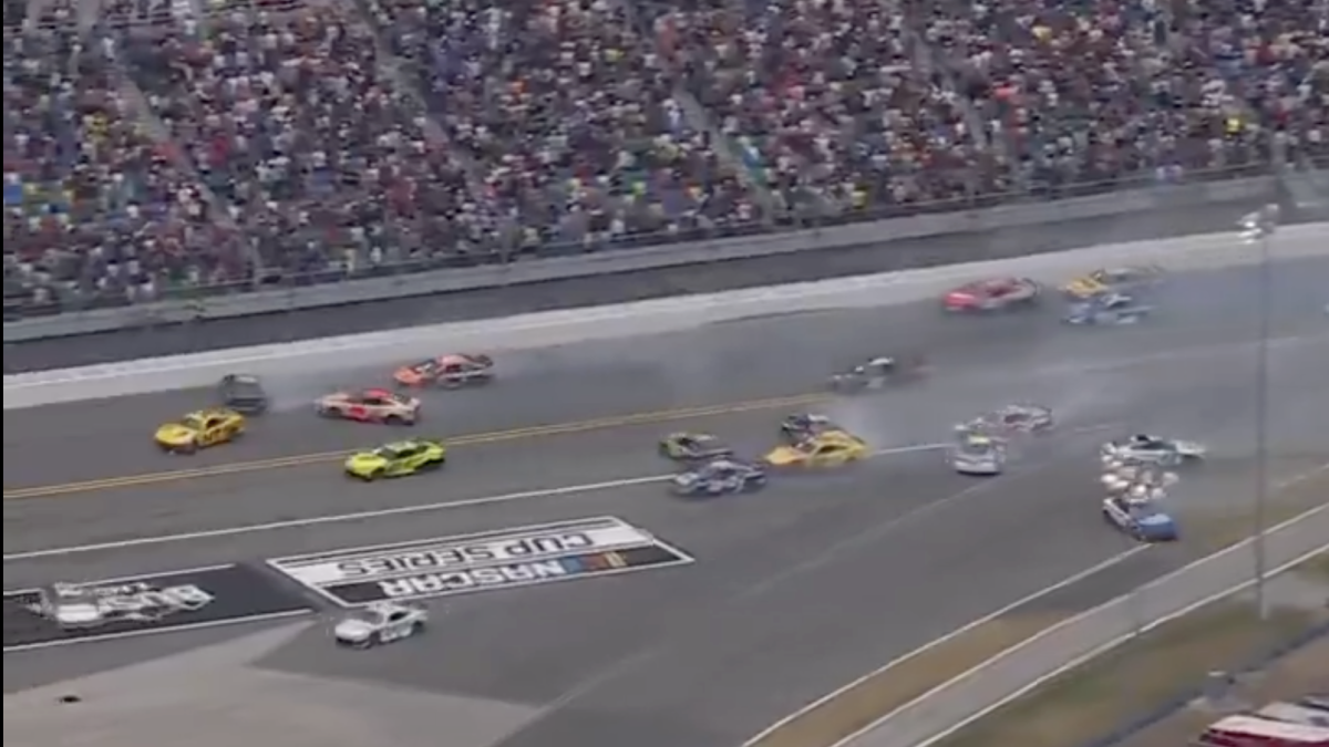 'Massive' Daytona 500 Crash Wipes Out Half Of The Field