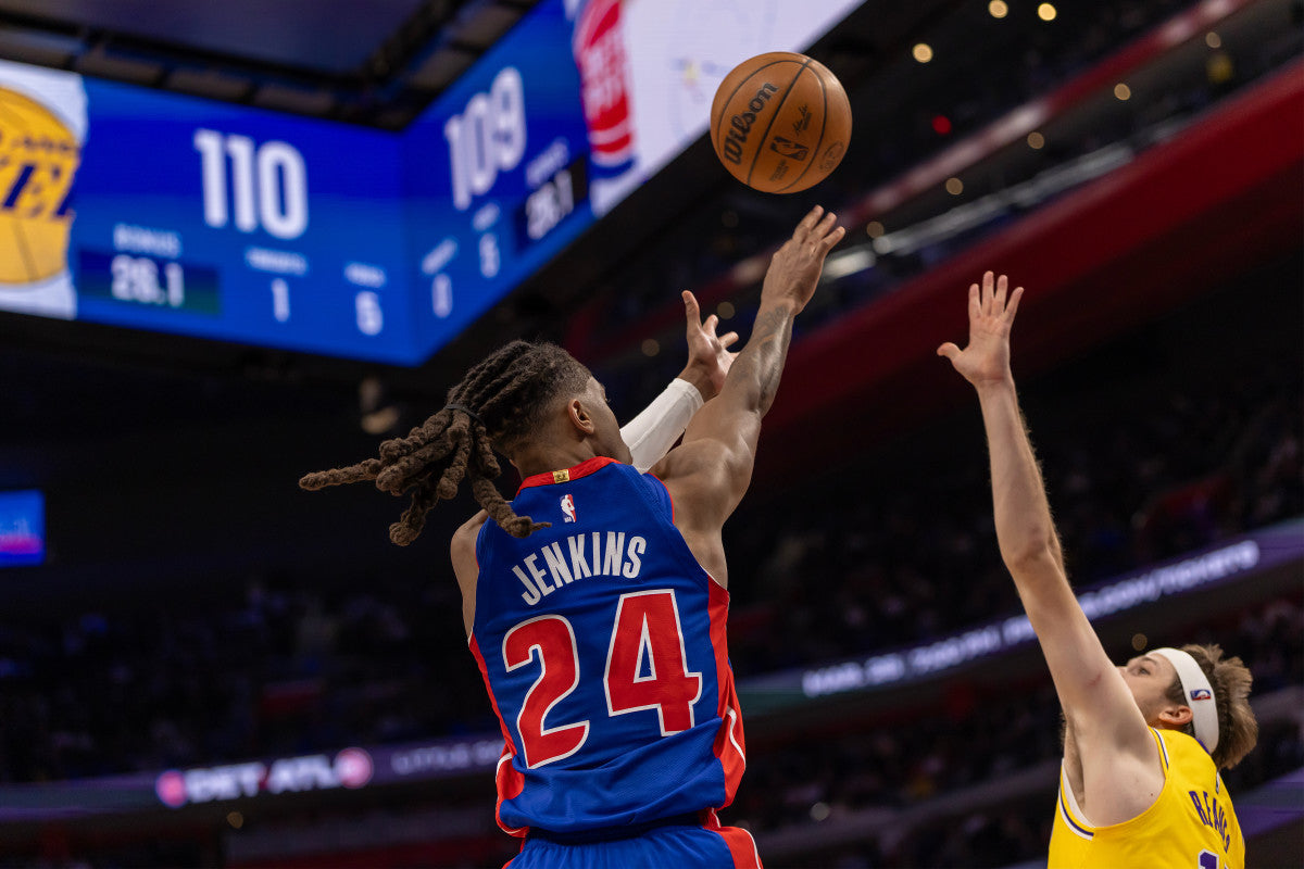 Pistons’ Daniss Jenkins Sends Message After Game-Winner Against Lakers