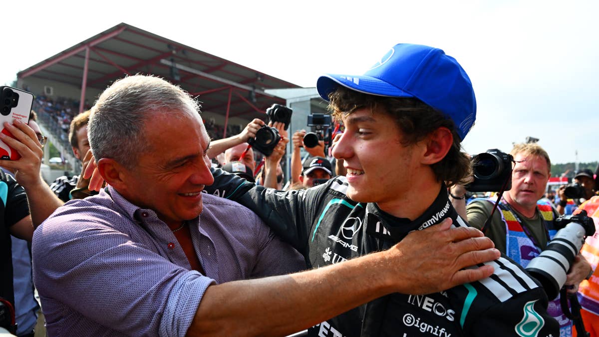 Kimi Antonelli Left a Four-Word Note for His Father After Belgian GP Win