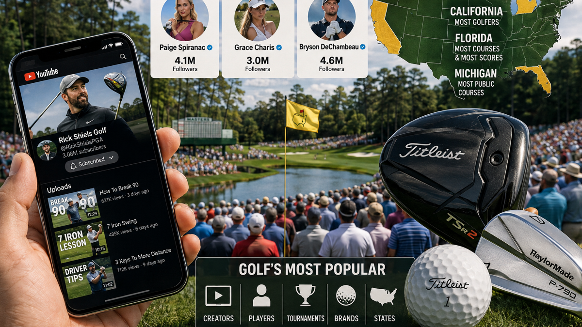 Golf’s Most Popular Names, Brands and Events in 2026