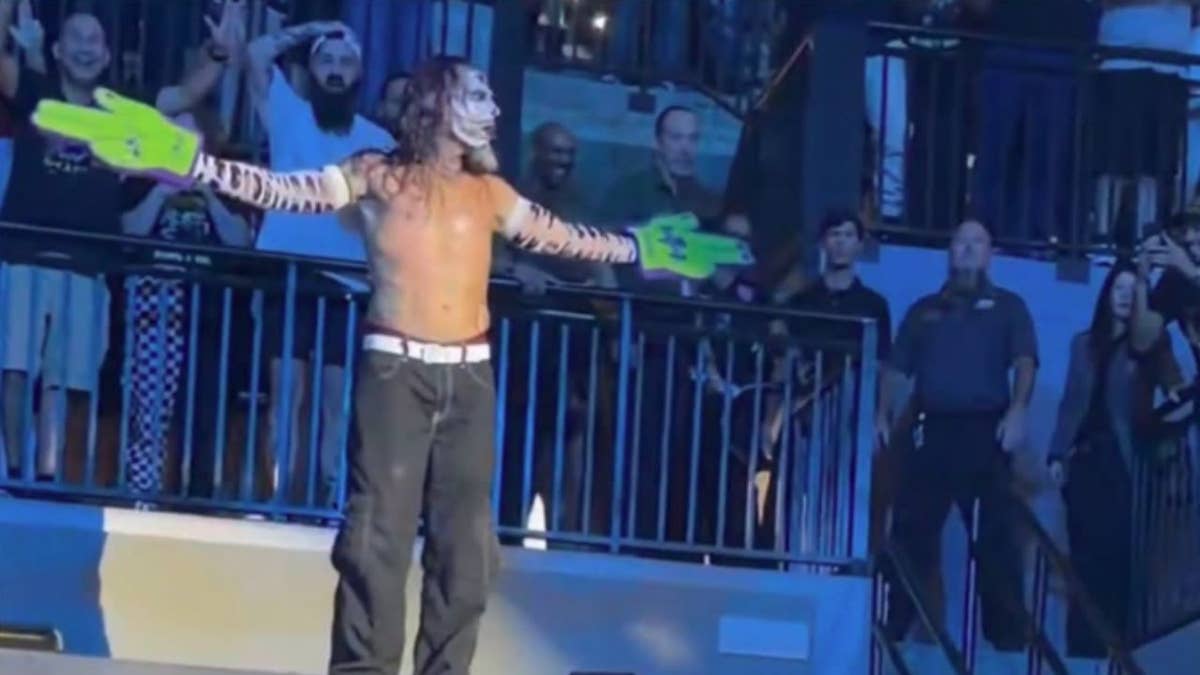 Jeff Hardy Balcony Swanton and Tiffany Stratton