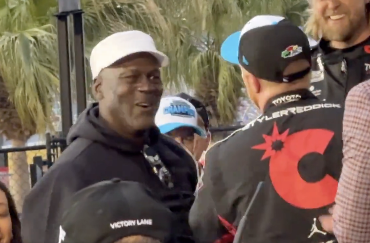 Video Shows Michael Jordan's Reaction To Daytona 500 Win Sunday
