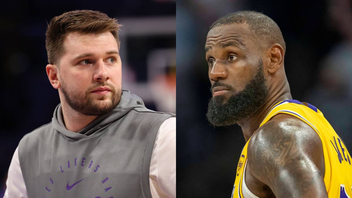 LeBron James Points to Luka Doncic After Lakers Lose Game 1