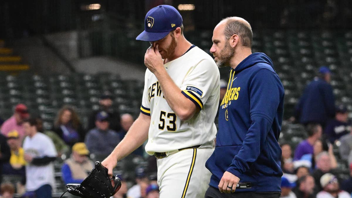 Brewers' Pitcher Makes Early Exit With Apparent Injury