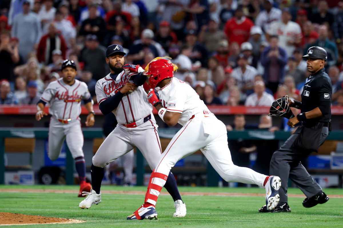 Punches Fly Between Jorge Soler and Reynaldo Lopez as Angels-Braves Brawl Erupts