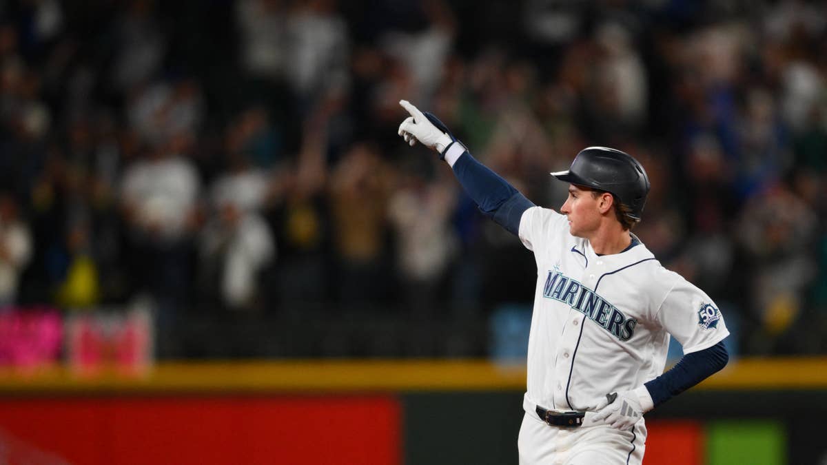 Mariners' Colt Emerson Hits Home Run for First Career Hit