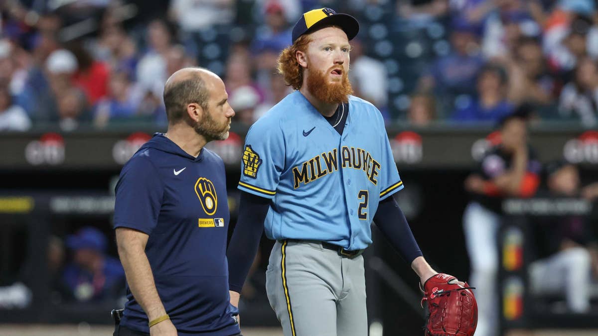 Brewers Pitcher Removed From Game With Freak Injury