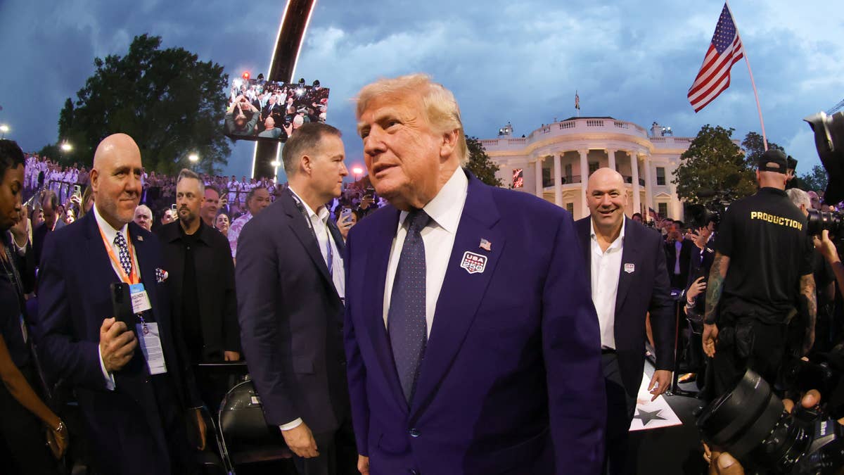 President Trump's Reaction To Michelle Obama Jab From Josh Hokit Caught On Camera