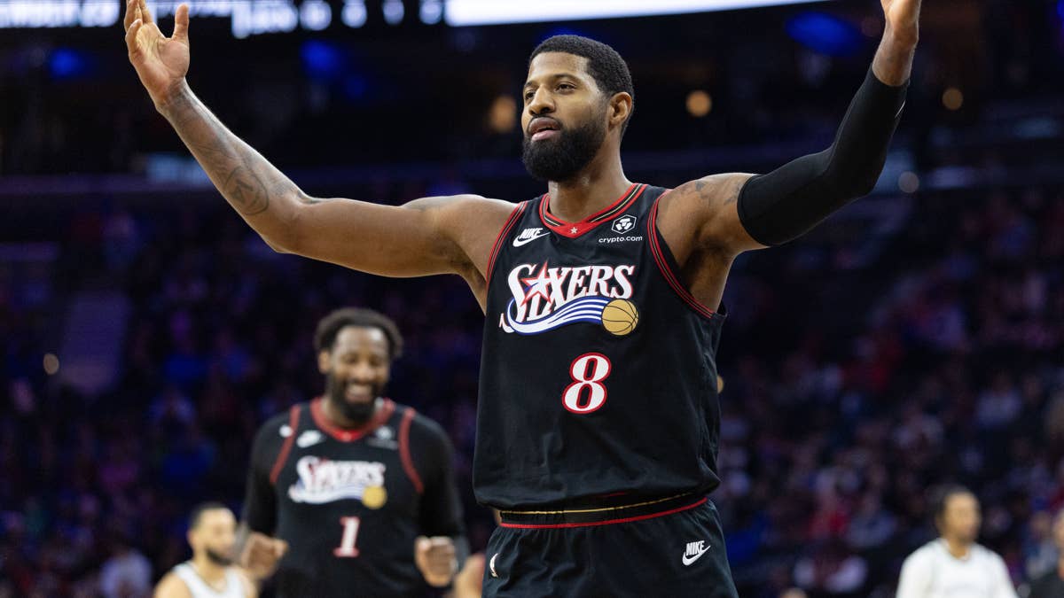 76ers’ Paul George Has Perfect Reaction to V.J. Edgecombe’s Game 2 Milestone