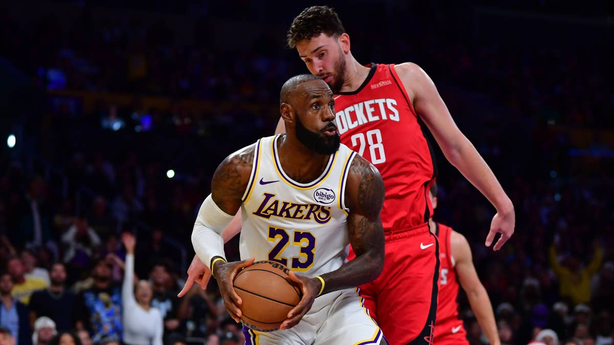 Cameras Catch LeBron James' Heated Exchange With Alperen Sengun in Lakers Loss