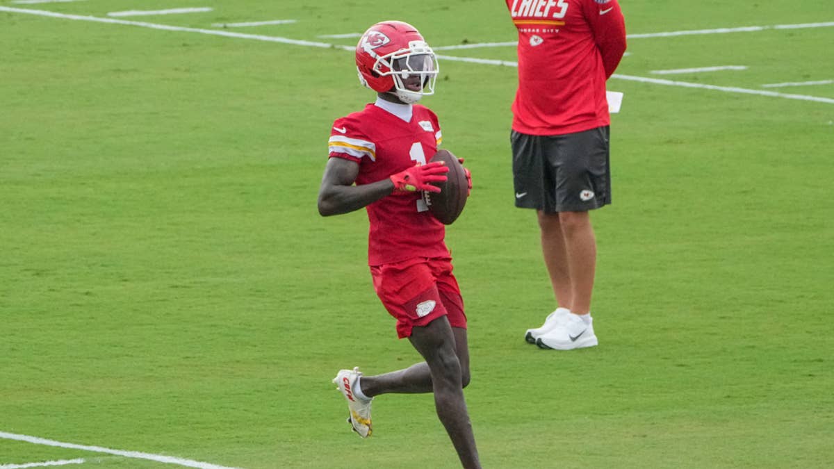 Chiefs WR Xavier Worthy Makes Unexpected Gesture on Last Day of Training Camp