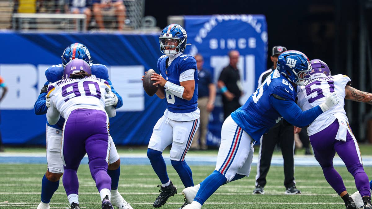 NFL Fans Concerned For Jaxson Dart After Nasty Preseason Hit