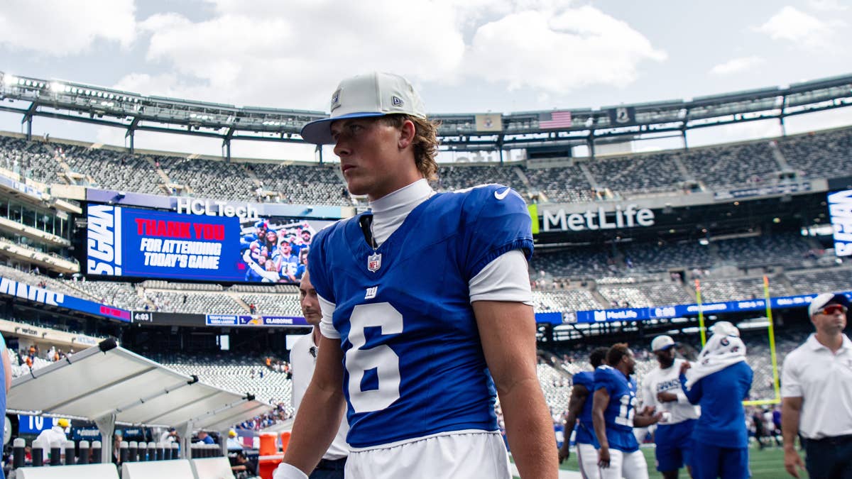 Giants QB Jaxson Dart Has Warning for Cowboys Before 2nd NFL Season