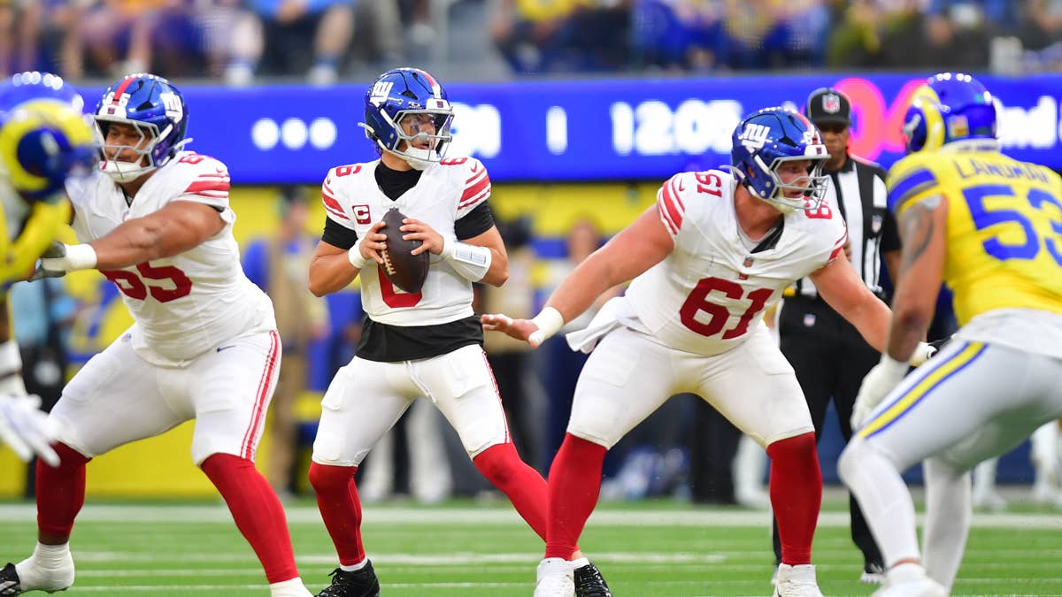 Giants Release Promising Update On Jaxson Dart After Injury vs. Rams