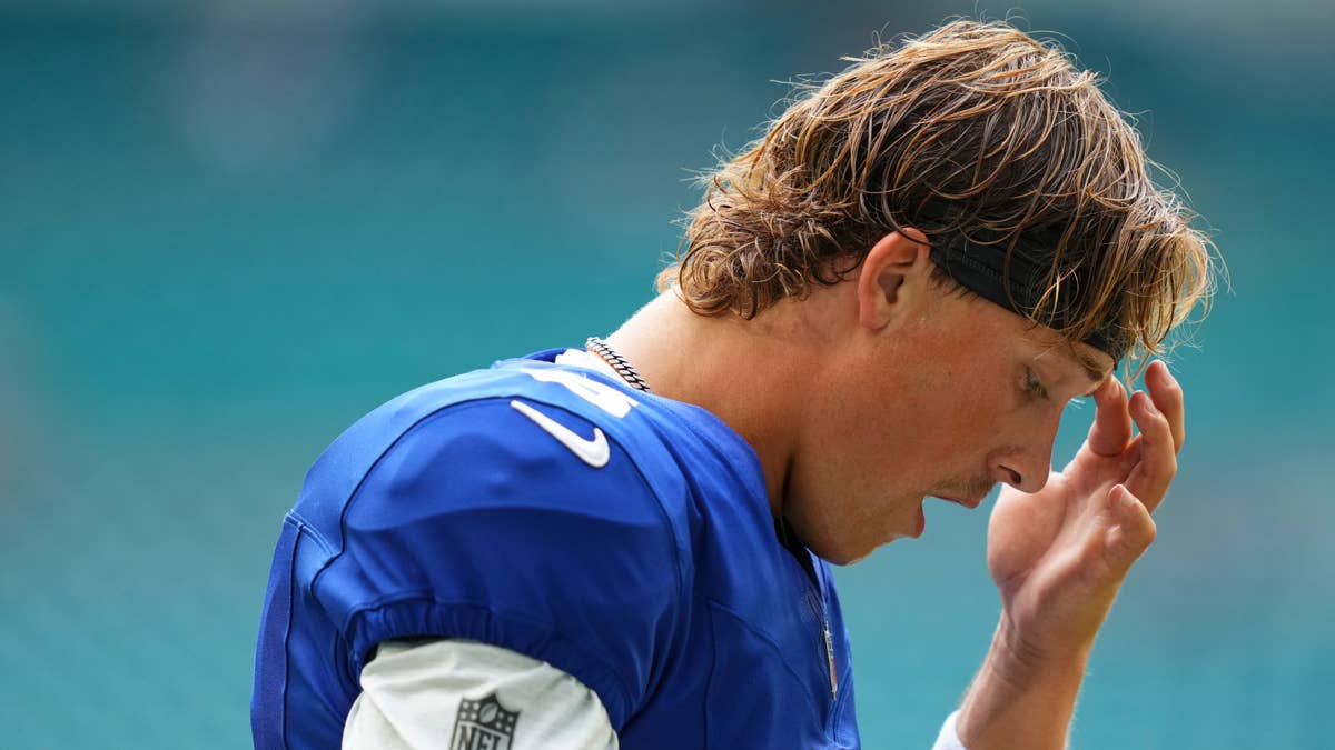 Giants QB Jaxson Dart Loses Wide Receiver Before 2nd NFL Season