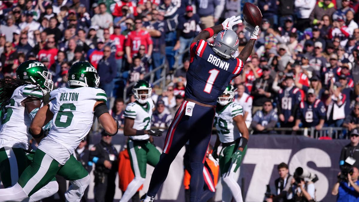 Rusty Return: A.J. Brown Struggles in Patriots Debut