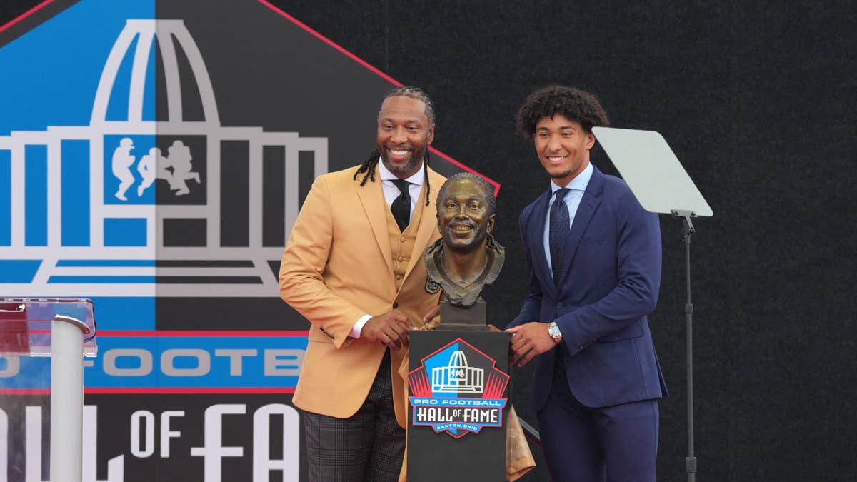 Larry Fitzgerald Ended Hall Of Fame Speech With Life Lesson For His Sons