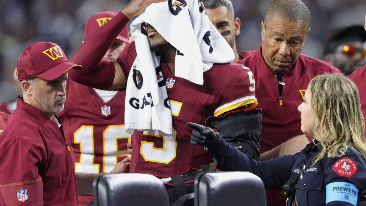 That is excellent news: Ian Rapoport reveals Jayden Daniels's return timeline falls within 3 weeks after dislocated elbow