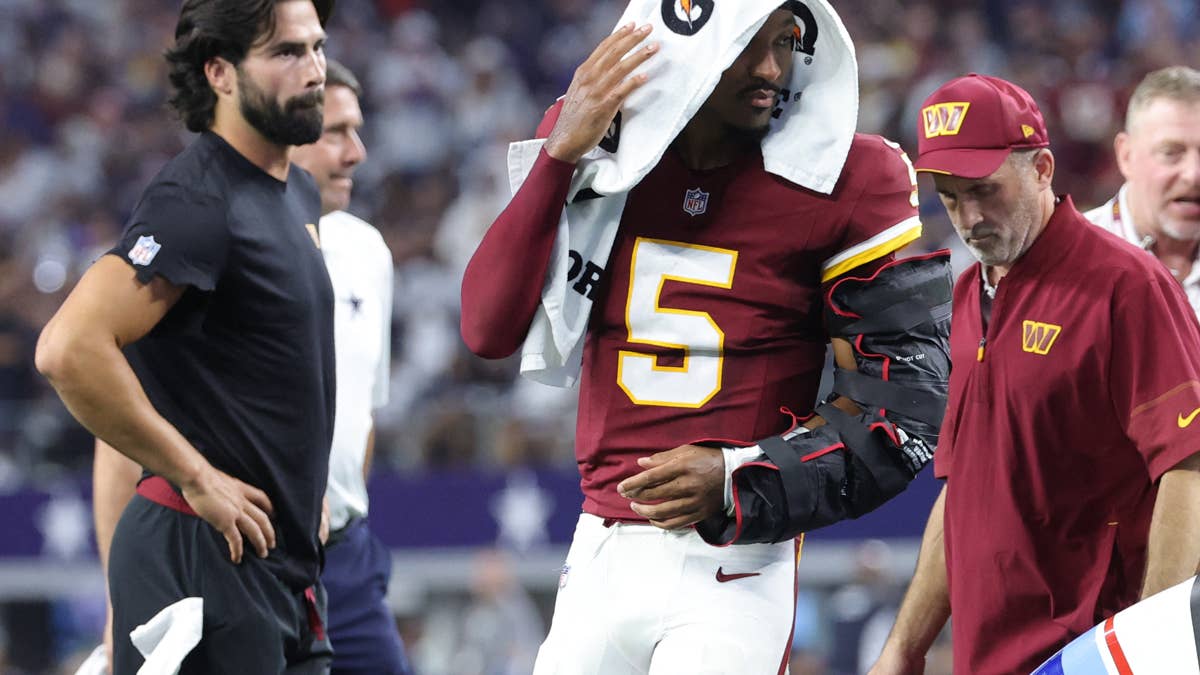 Dan Quinn Responds To Narrative About Jayden Daniels, Commanders Teammates