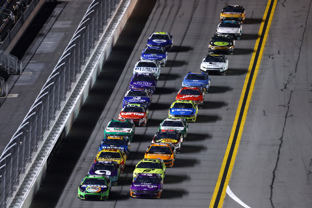 Casey Mears Blows Pit Road Entry, Spins Noah Gragson During Duel 1 at Daytona