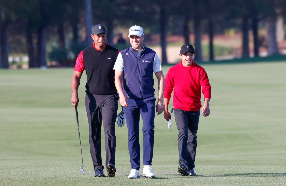 ‘A Little Punk’: Justin Thomas Zings Tiger Woods’ Son Charlie