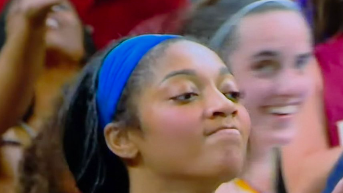 ESPN's Cameras Caught Caitlin Clark's Reaction To Angel Reese's Missed Layup