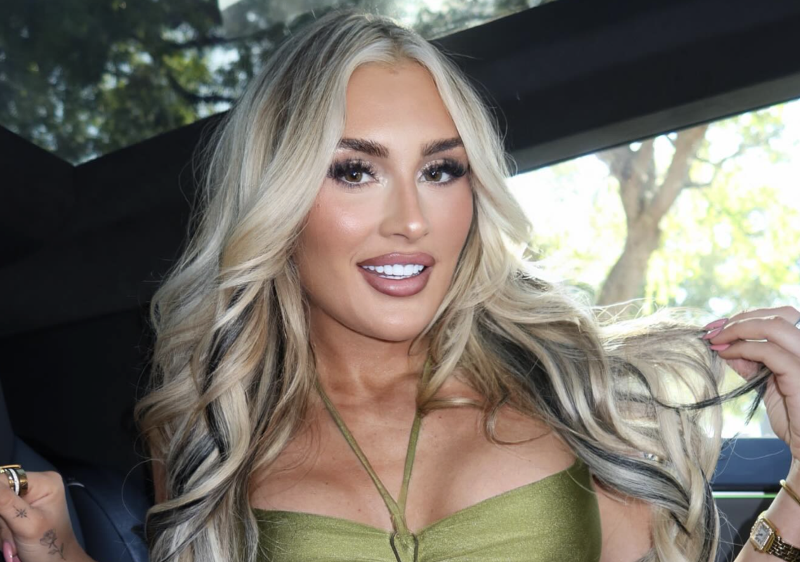 WWE Star Tiffany Stratton Shines In Polka Dot Swimsuit