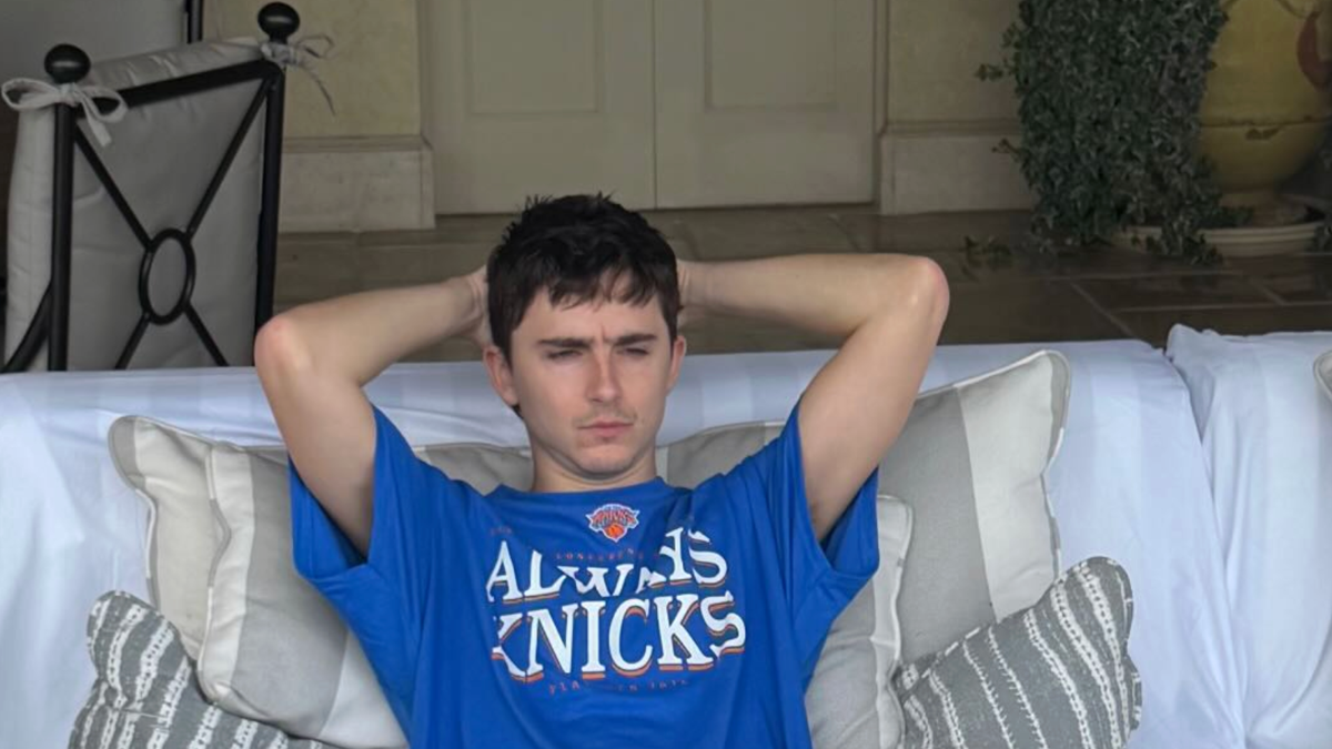 Timothee Chalamet Shares Hilarious Photo Before Knicks vs. Spurs