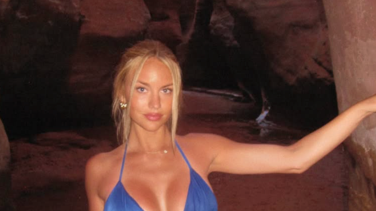 Jaxson Dart's Girlfriend Grabs Attention With Blue Swimsuit Photo