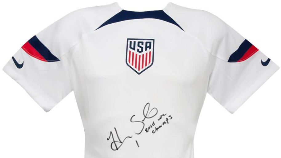 Hope Solo Consigns Her 2015 World Cup Uniform and Ring to Lelands, Along With 45-Plus Career Lots