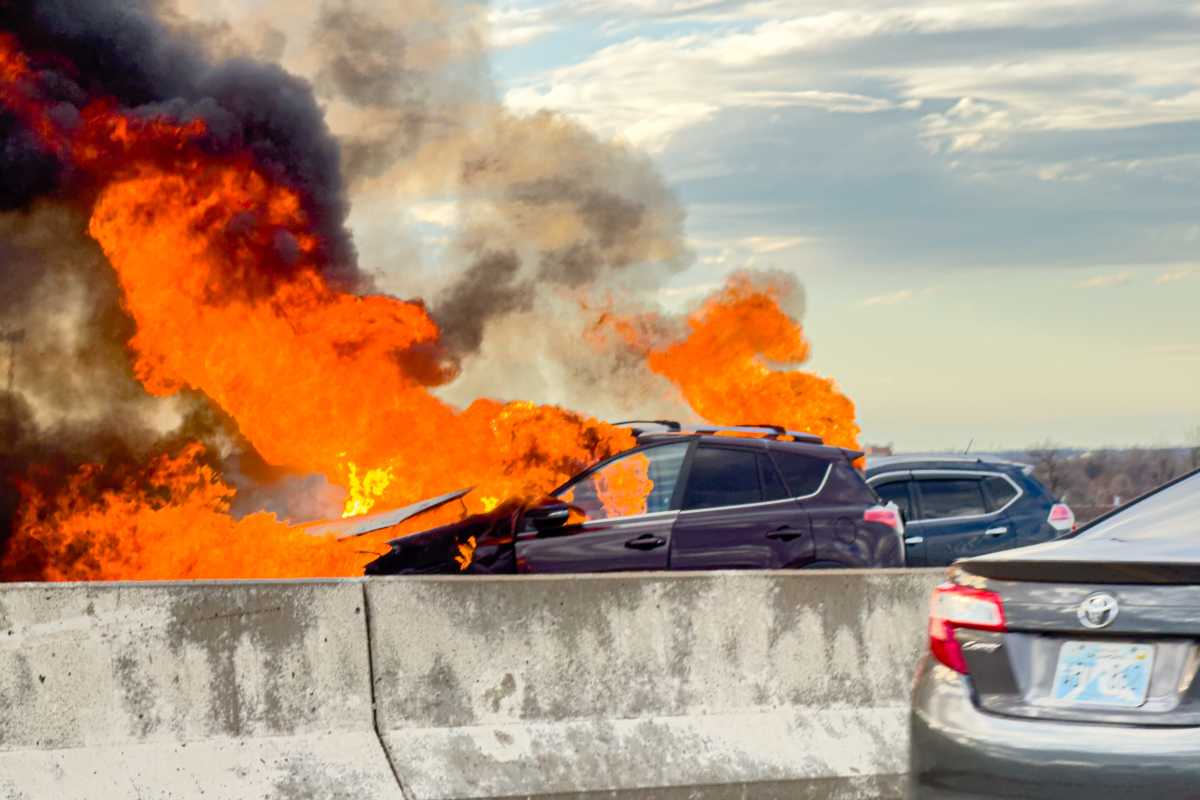 Two Killed In 'Horrific' Fiery U.S. Highway Crash Sunday