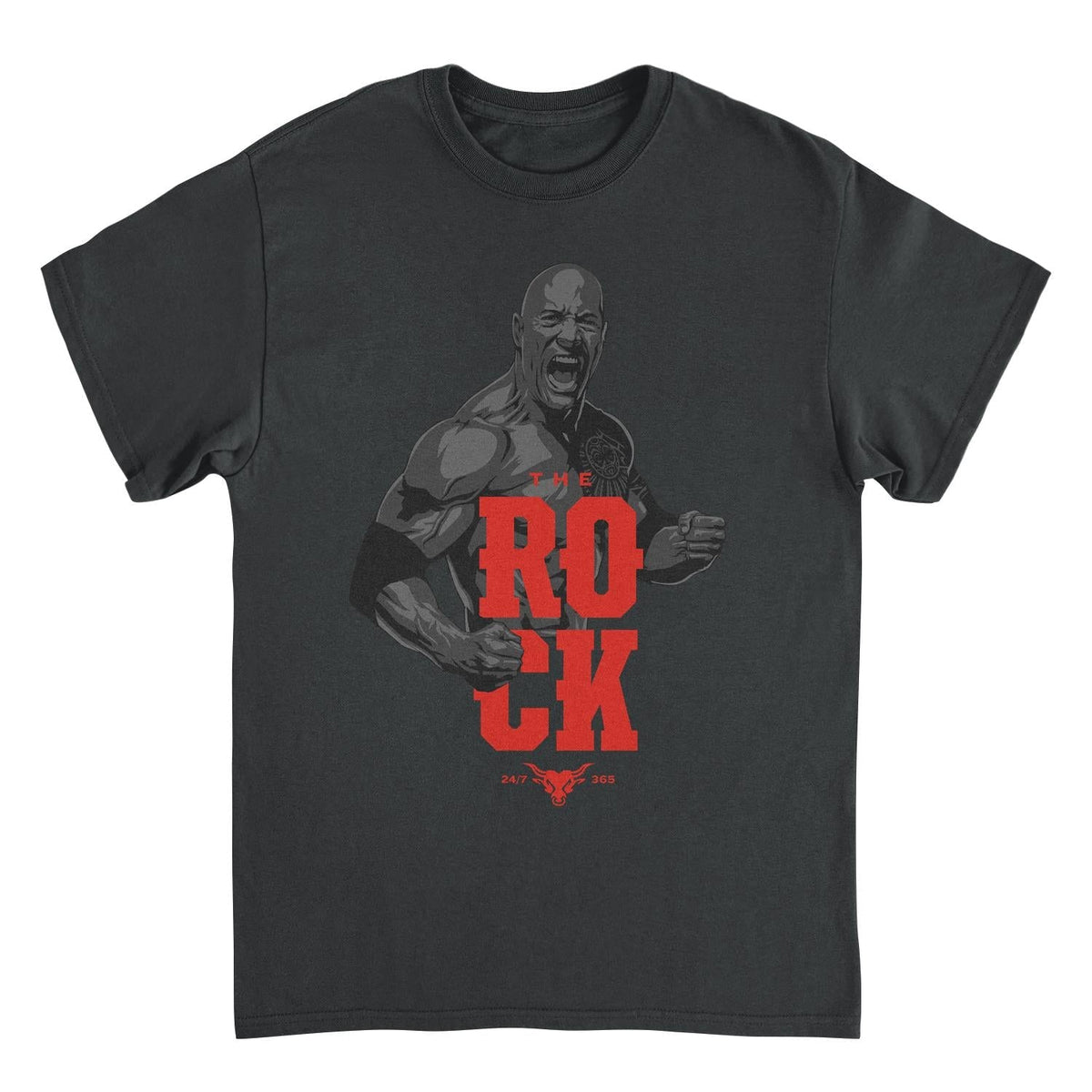 WWE Rock 365 Black T-Shirt 1