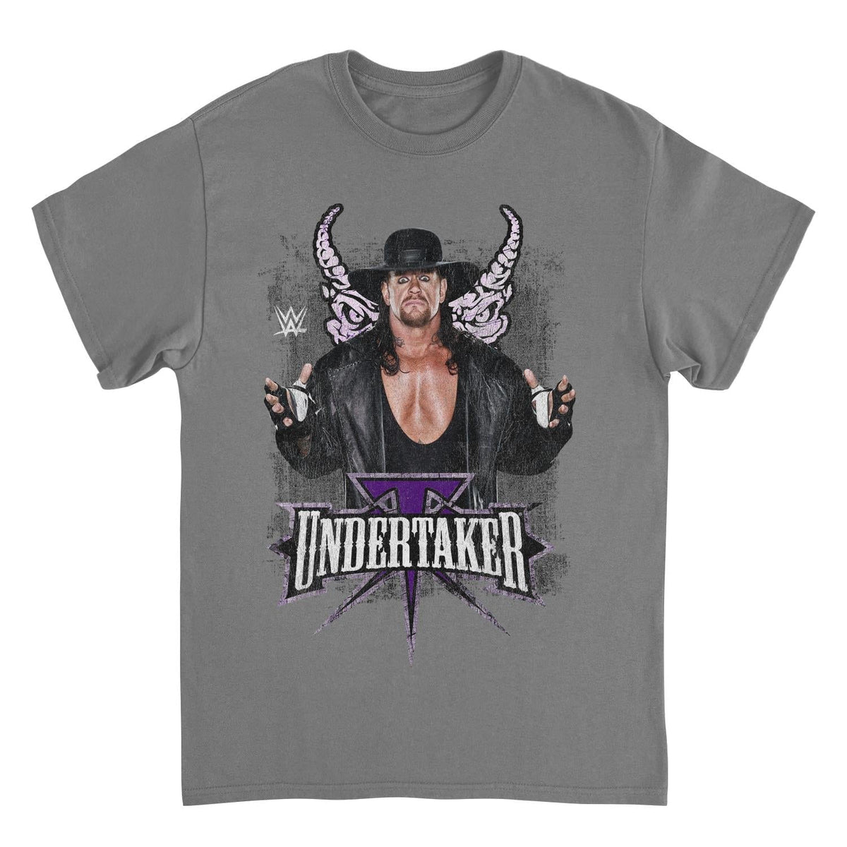 WWE Undertaker Horns Charcoal T-Shirt 1