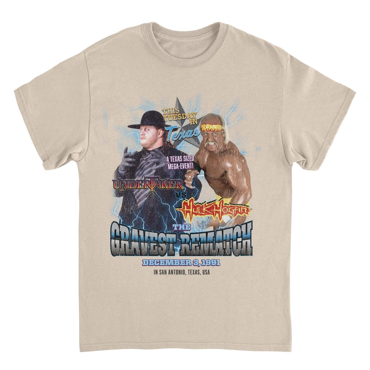WWE Heavyweight Match Sand T-Shirt 1