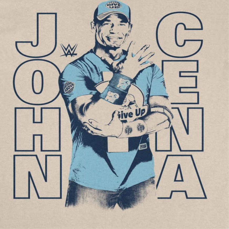 WWE Cena Contrast Sand T-Shirt 2