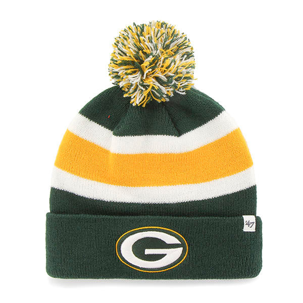 Green Bay Packers - Breakaway Cuff Knit Beanie, 47 Brand