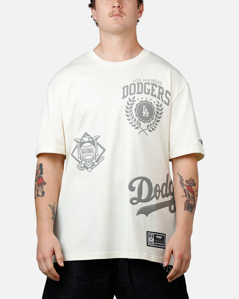 Pro Standard La Dodgers Street Team Tee - Cream 1