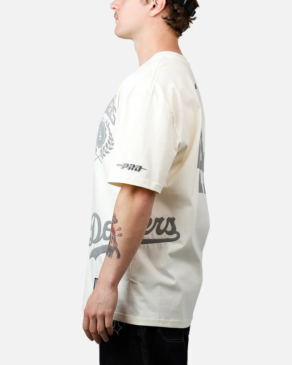 Pro Standard La Dodgers Street Team Tee - Cream 4