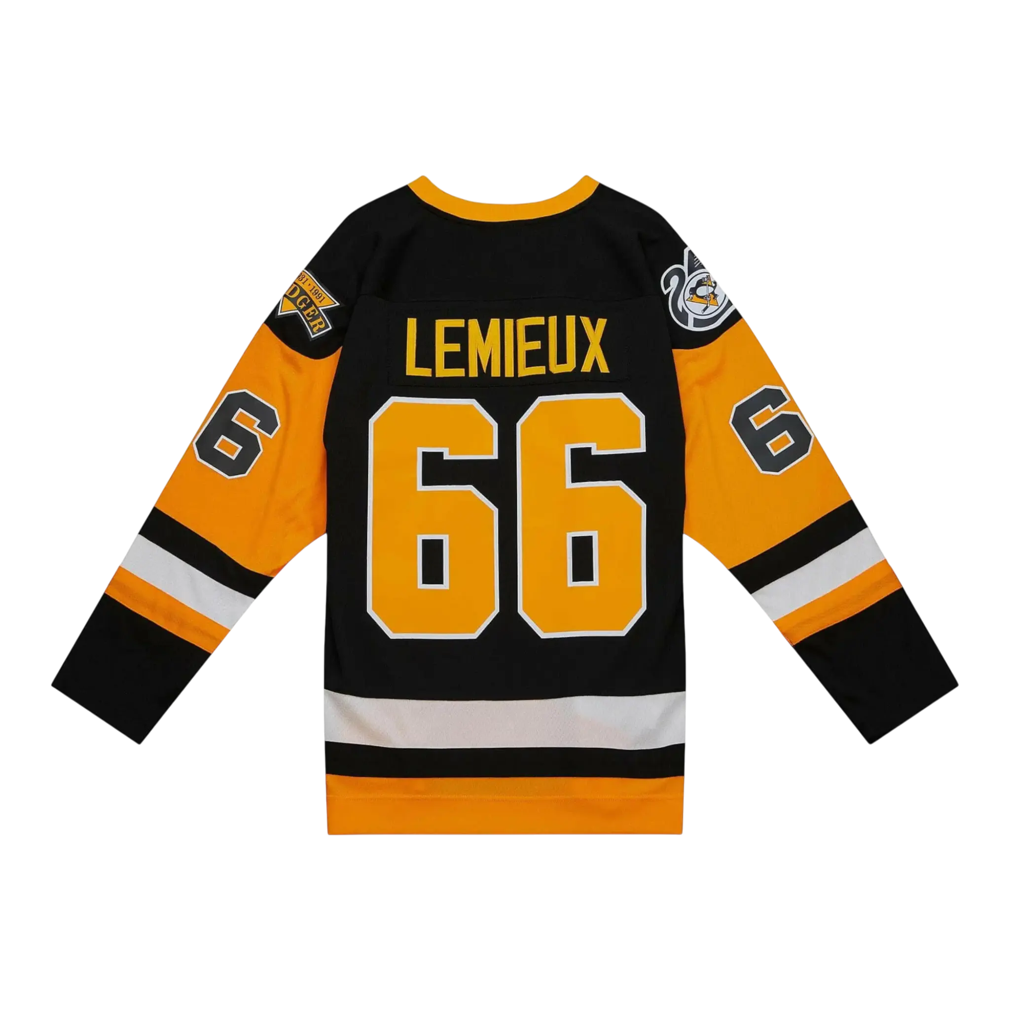 Mitchell & Ness Blue Line Mario Lemieux Pittsburgh Penguins 1991 Men Jersey Black