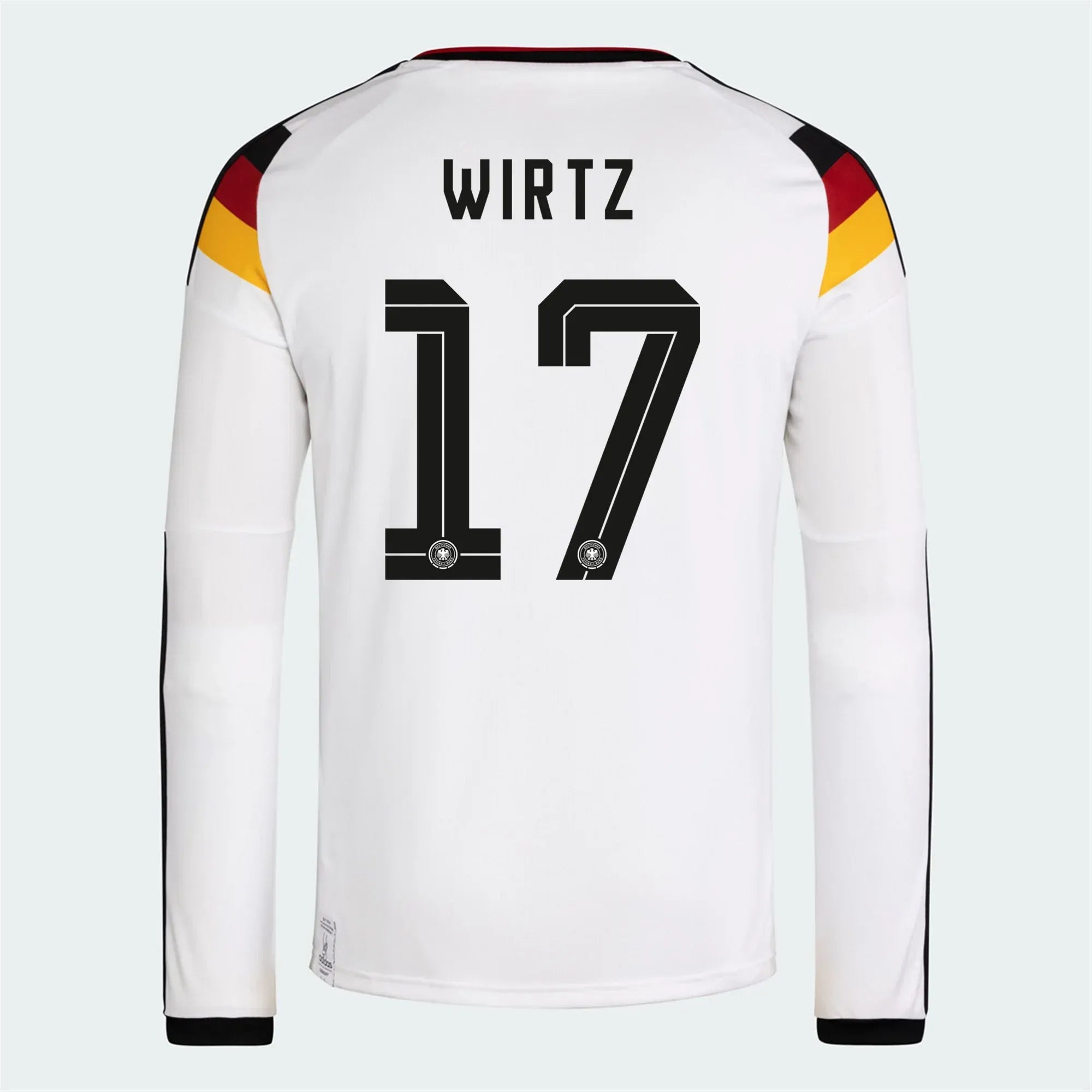 adidas 2026 Germany Men's Stadium Home Long-Sleeve Soccer Jersey 10