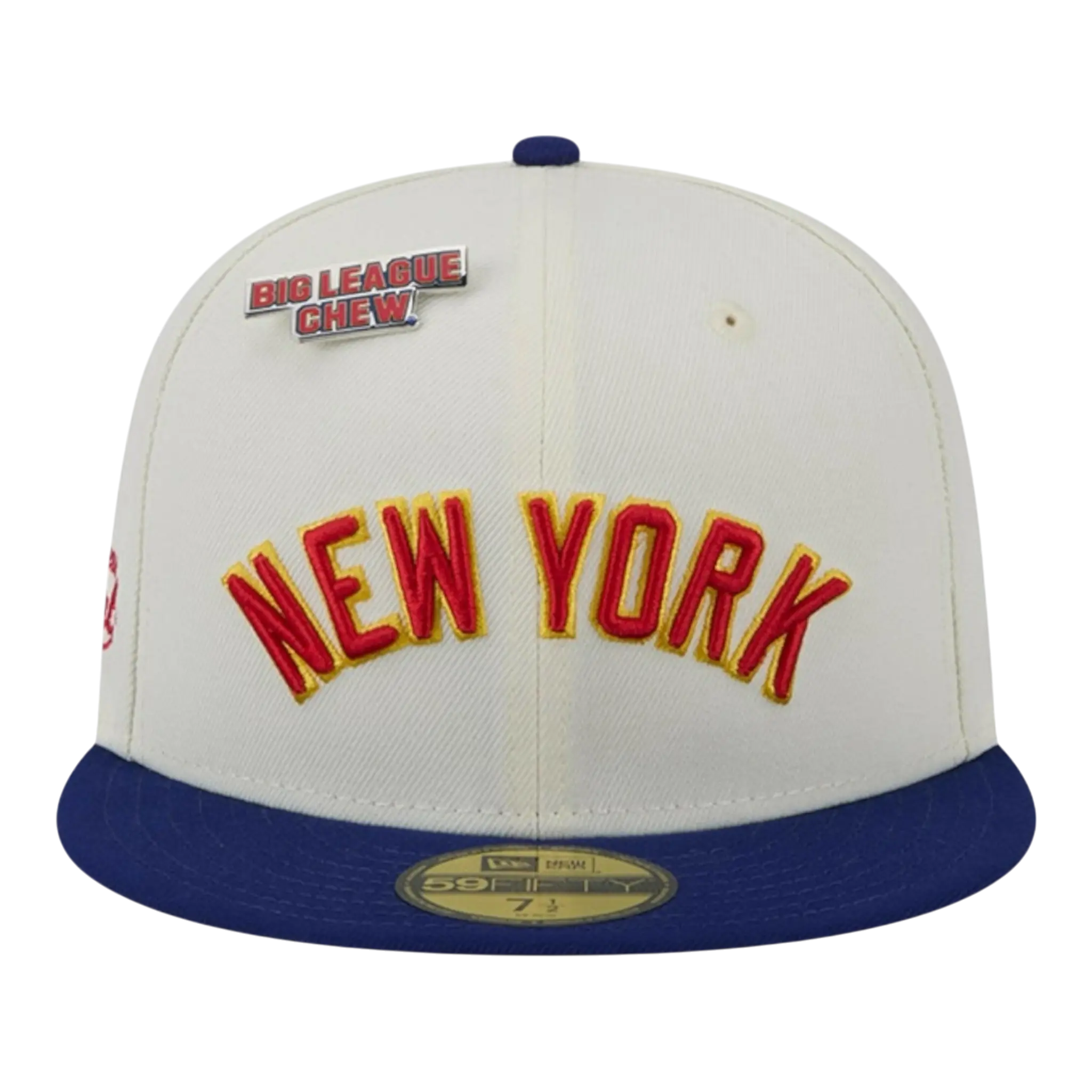 New Era x Big League Chew Men New York Yankees 59FIFTY Fitted Hat Chalk White/Navy 1