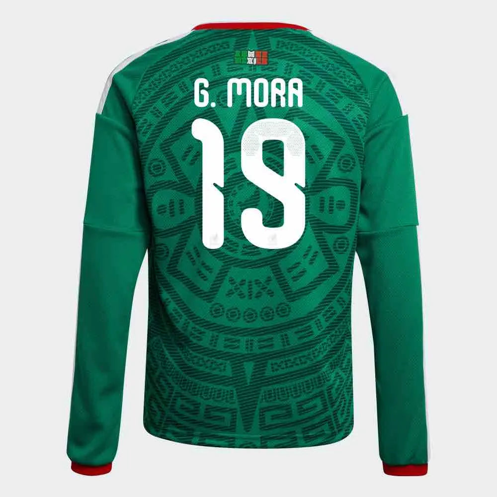 adidas 2026 Mexico Men's Authentic Home Long-Sleeve Soccer Jersey 14