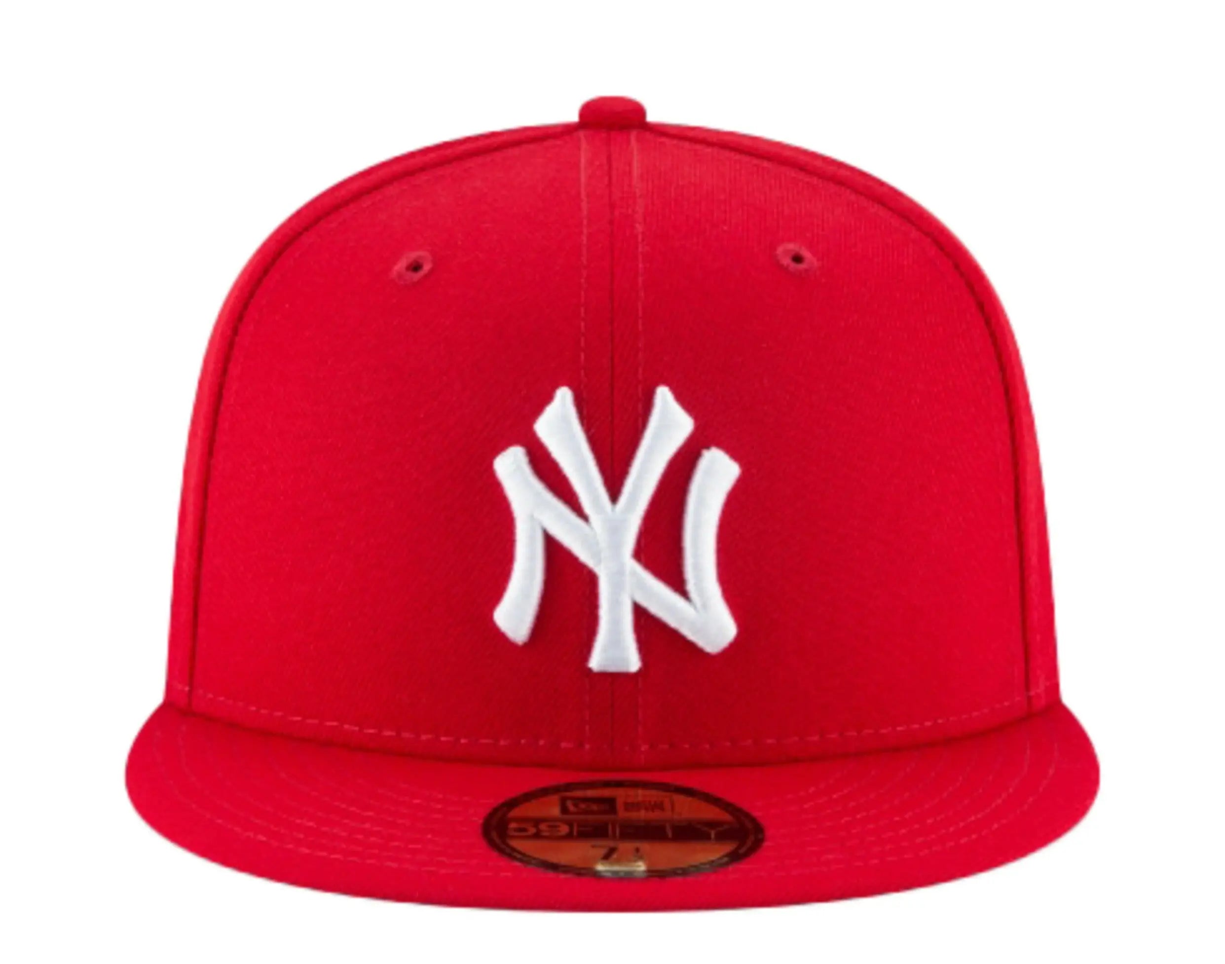 New Era 59Fifty New York Yankees Men Fitted Hat Red 2