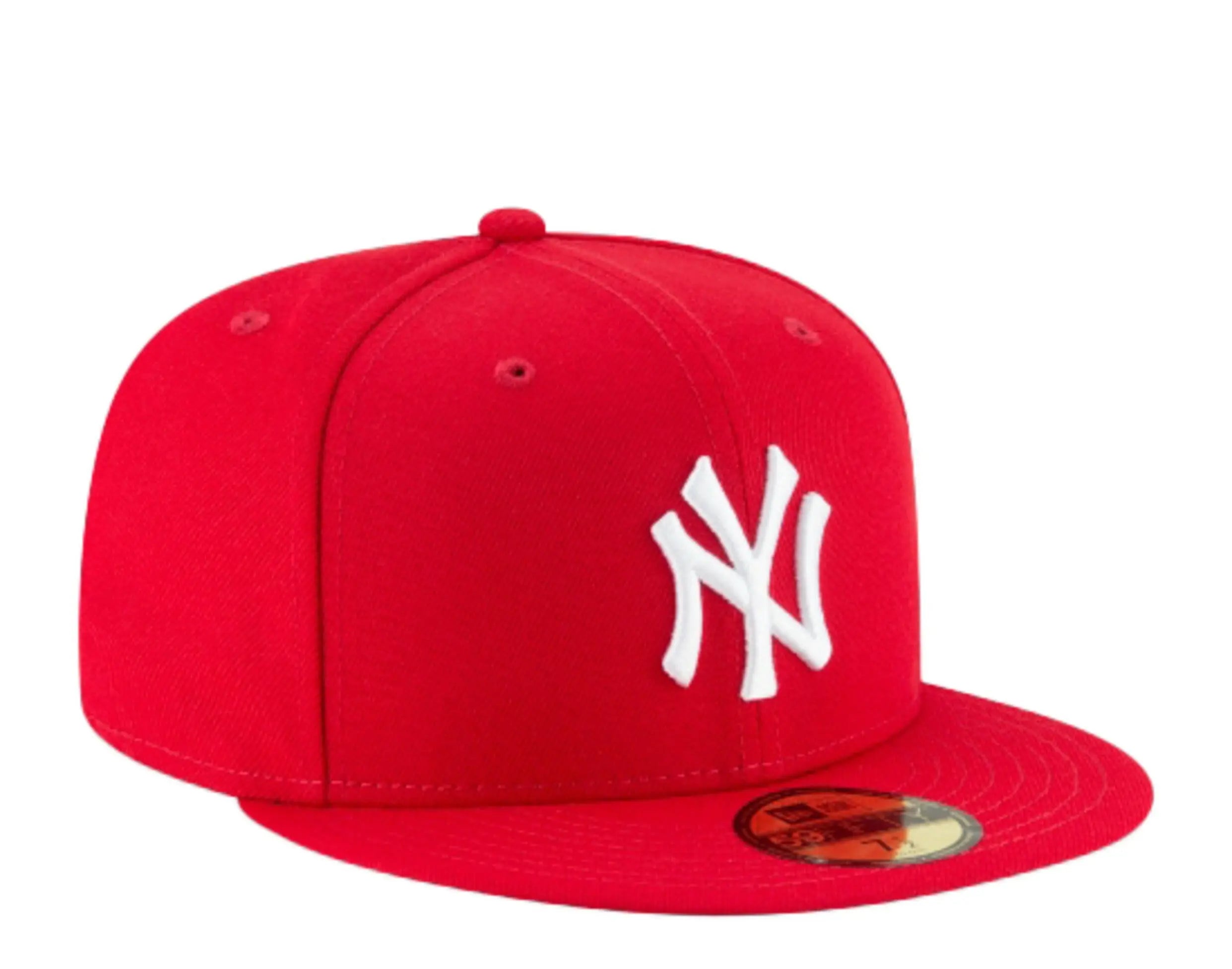 New Era 59Fifty New York Yankees Men Fitted Hat Red 3